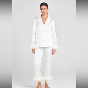 Nadine Merabi Darci White Pajamas - Small NWT